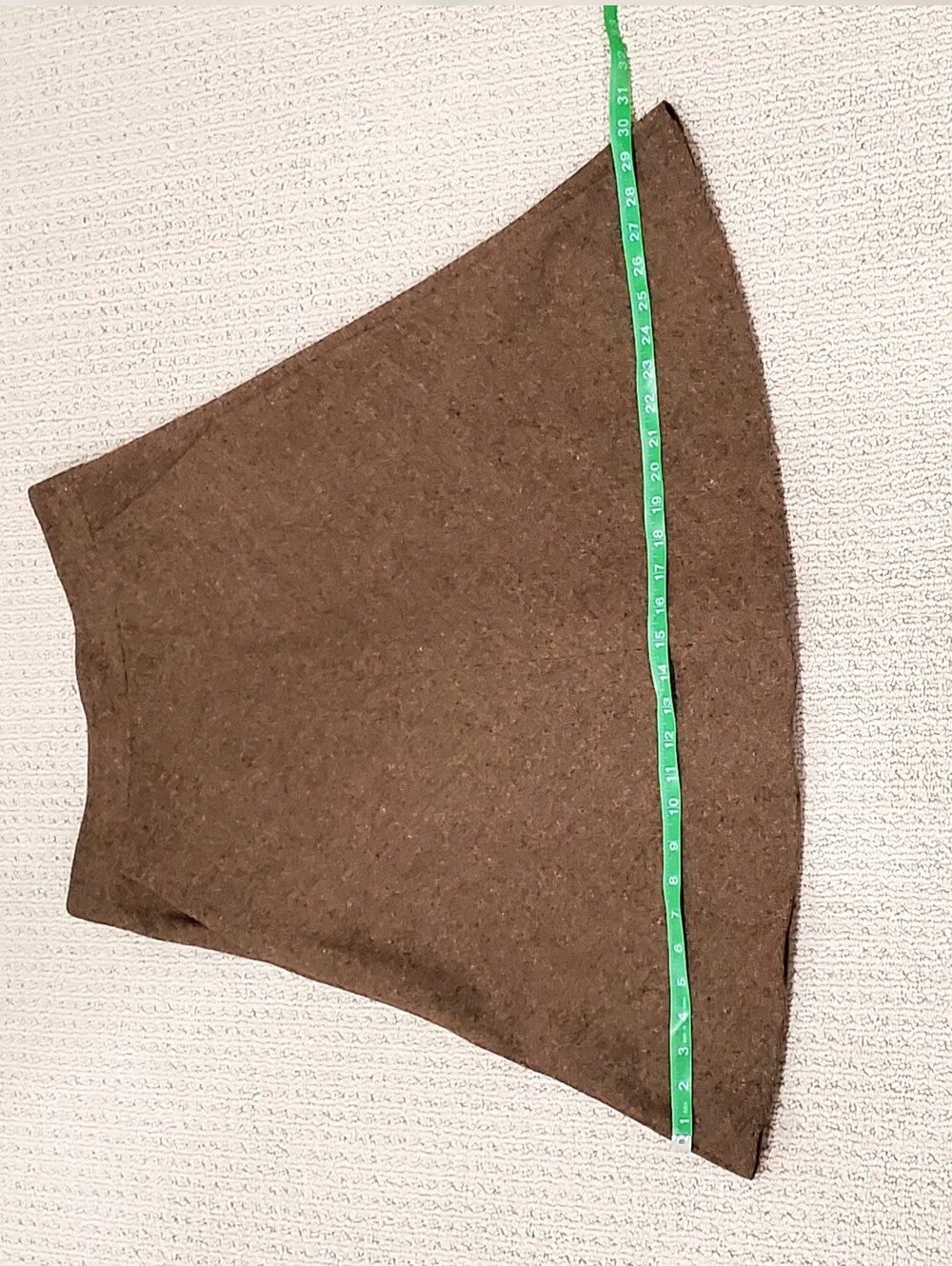 Theory Brown Fleck Donegal Tweed 98% Wool Midi ALine Skirt Pockets Sz 4 LIKE NEW - Picture 13 of 16